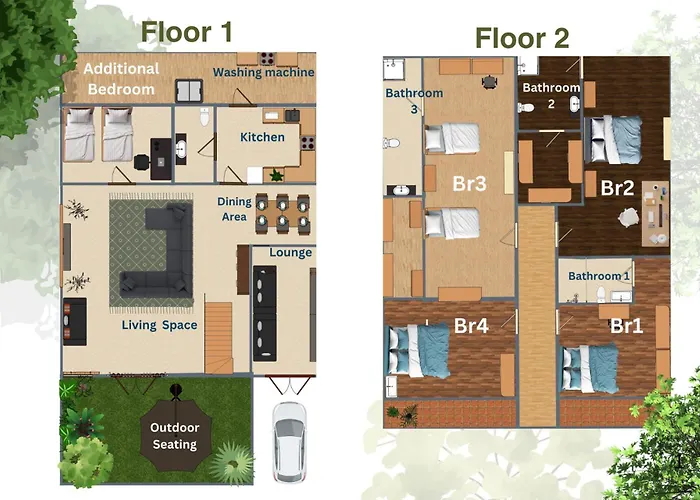 Low-rise House For Groups Near Bts & Emdistrict For Spacious Cozy Bangkok